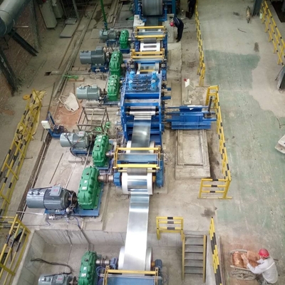 Metal Ss Strip Cgl Line Process 0.13-2.5mm 700-1450mm